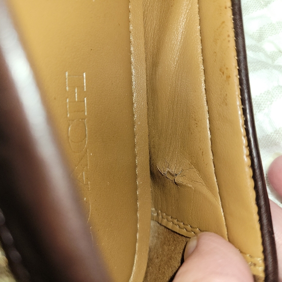 Authentic Coach Q8786 Penny Loafers Classic Pattern Women's Size 8B - Picture 10 of 12